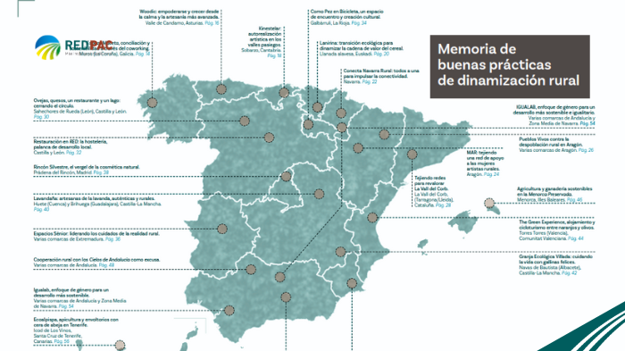 La Red PAC recopila una serie de buenas prácticas que se han demostrado eficaces a la hora de dinamizar el medio rural en sus territorios