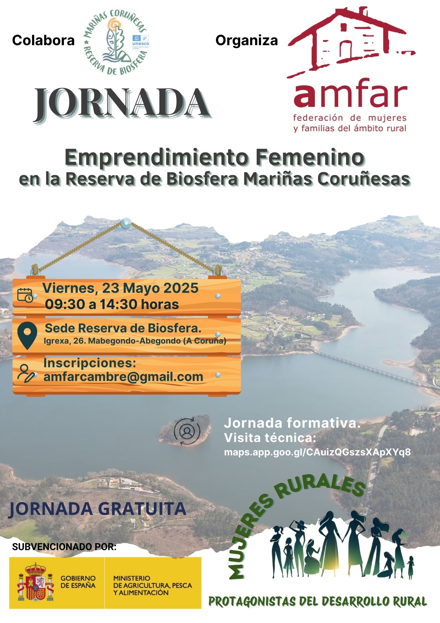 JORNADA AMFAR “EMPRENDAMENT FEMENÍ A LA RESERVA DE BIOSFERA MARINES CORUNYESES”