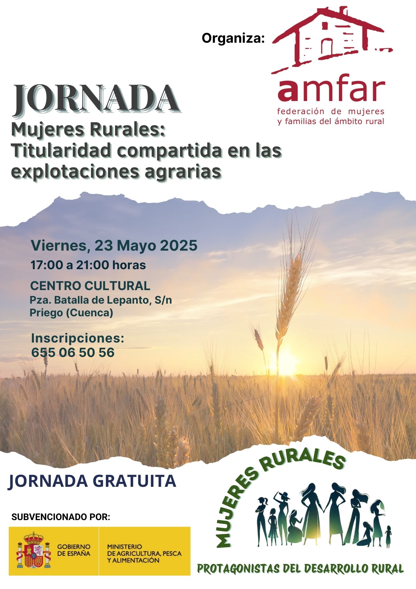 Jornada AMFAR “DONES RURALS: TITULARITAT COMPARTIDA A LES EXPLOTACIONS AGRÀRIES”
